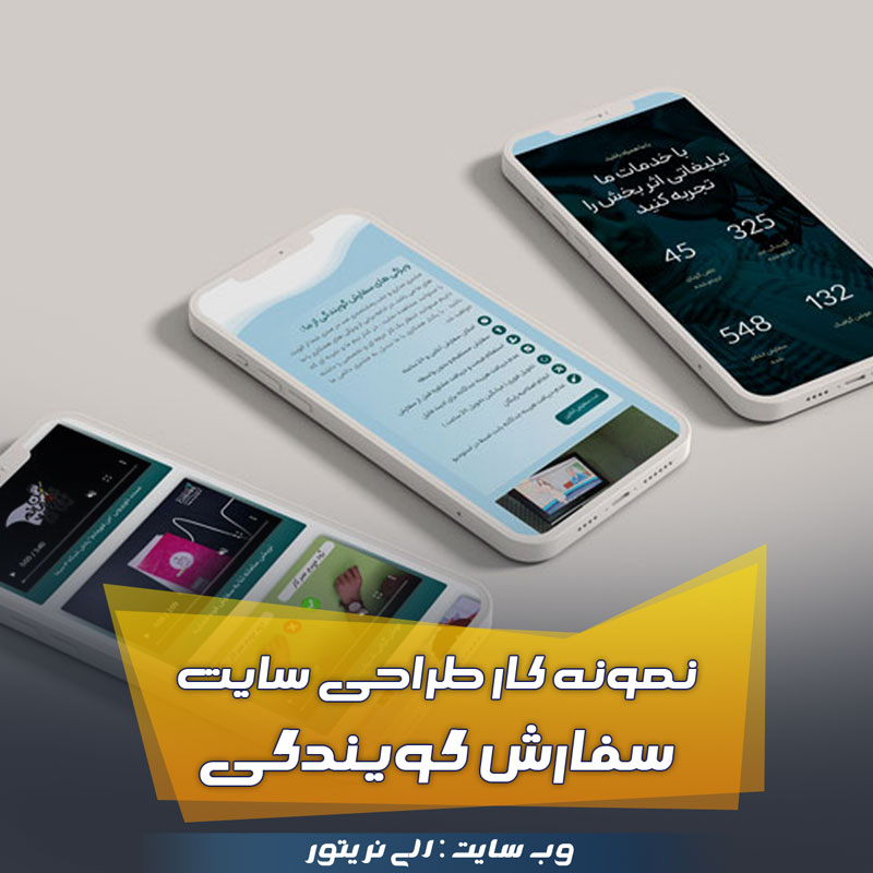 نمونه طراحی سایت گویندگی