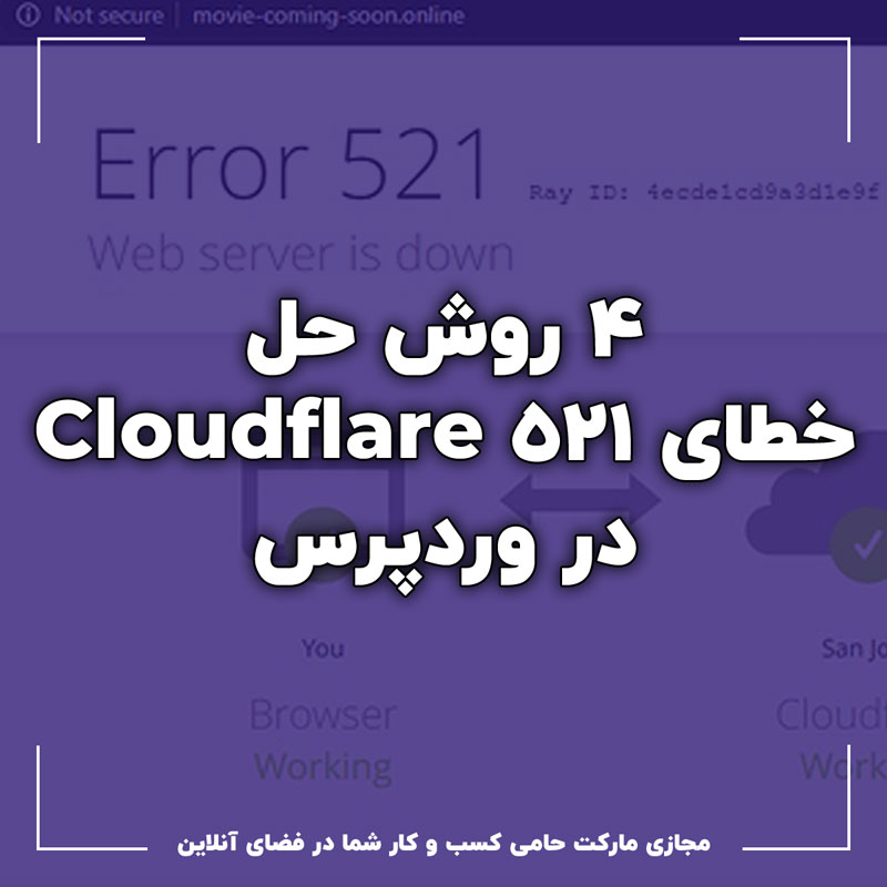۴ روش برای رفع خطای Cloudflare 521 در سایت های وردپرس
