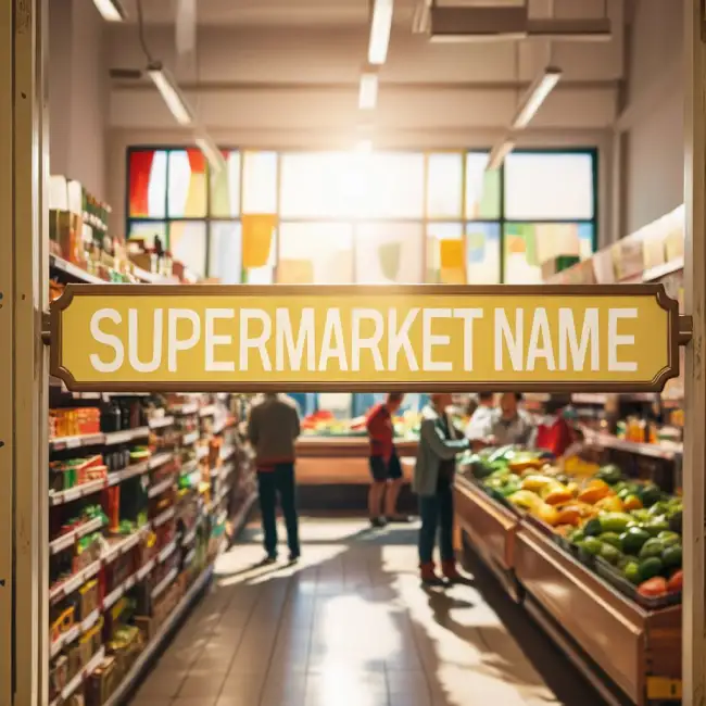 ایده انتخاب اسم برای سوپرمارکت