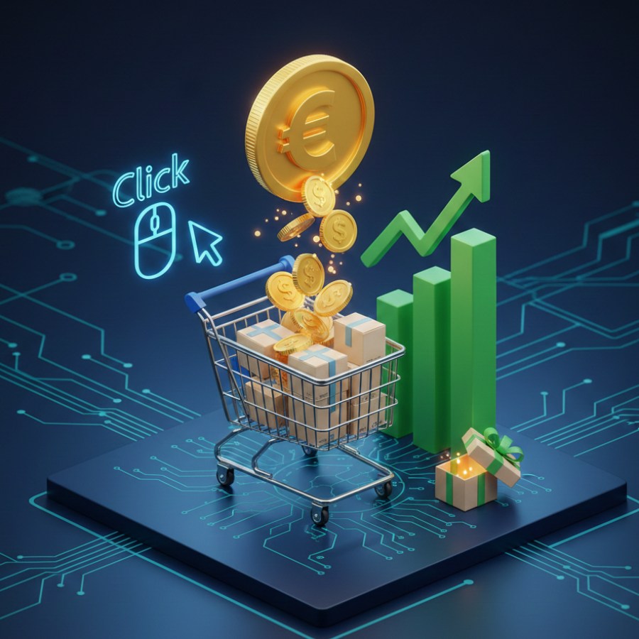 Gemini Generated Image t6wqfot6wqfot6wq آیا تبلیغات کلیکی واقعاً باعث فروش فوری محصولات می‌شود؟